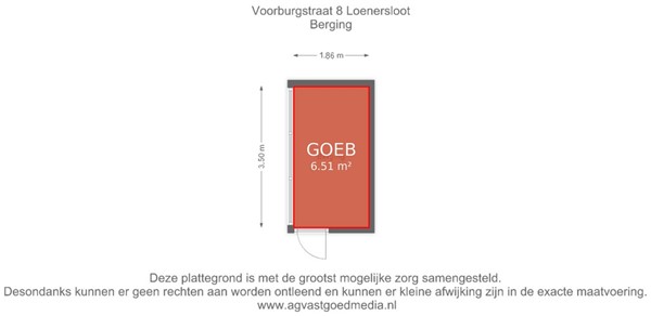 Floorplan - Voorburgstraat 8, 3634 AW Loenersloot